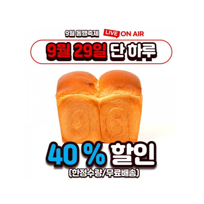 강원더몰,[라이브 특가][노이스트브레드] 천연발효종 450% 플레인 식빵, 600g